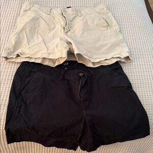 GAP Women's Tan and Black Cargo Shorts